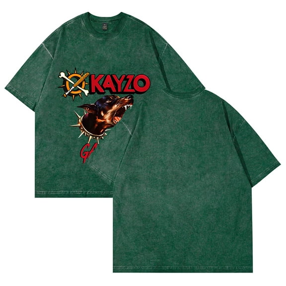 Kayzo Merch Vintage Wash Tee Cosplay Women Men Fashion Short Sleeve Cotton T-Shirts Style1