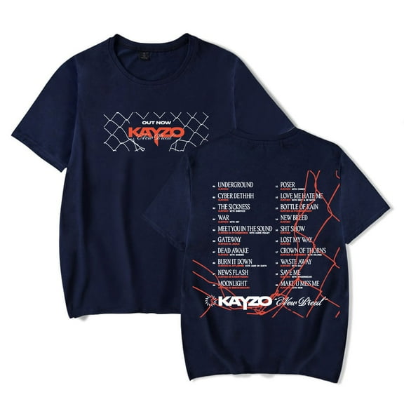 Kayzo NEW BREED Album Merch T-Shirt Summer Women/Men Unisex Short Sleeve Tshirt Hiphop Fashion Streetwear Style2