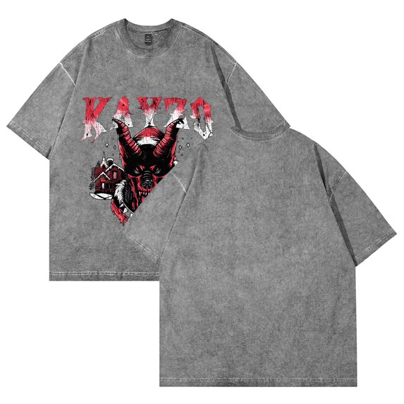 Kayzo Poster Merch Vintage Wash Tee Cosplay Women Men Fashion Short Sleeve Cotton T-Shirts Style2