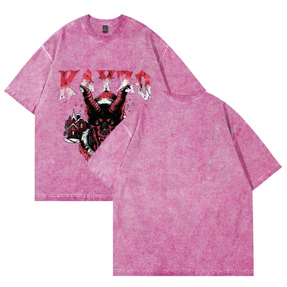 Kayzo Poster Merch Vintage Wash Tee Cosplay Women Men Fashion Short Sleeve Cotton T-Shirts Style2