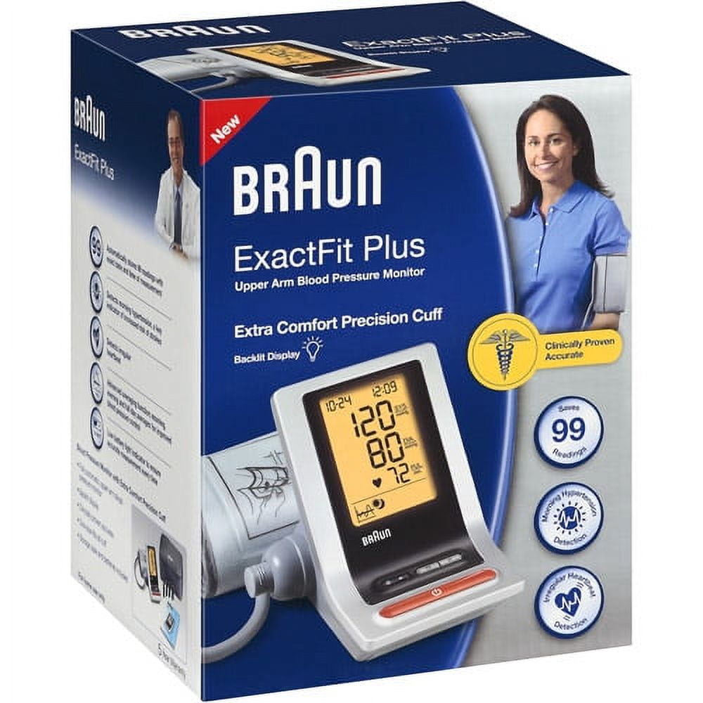 Braun ExactFit 1 Upper Arm Blood Pressure Monitor – Quick at-Home