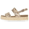 thumbnail image 1 of Kaz Espadrilles Rubber Trim Sole Ankle Buckle Open Toe Embellished Wedge Sandals, 1 of 3