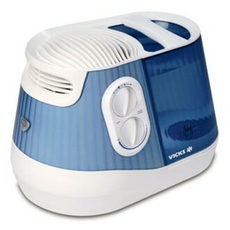 Vicks V4500 FilterFree Humidifier - 1 Gallon Capacity, Vapor Therapy, Intergrated Scent Pad Heater, Adjustable Mist Inte