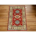 thumbnail image 1 of Kazak Red 3X5 Handmade Wool Rug # 12722, 1 of 3