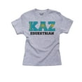 thumbnail image 1 of Kazakhstan Equestrian - Olympic Games - Rio - Flag Boy's Cotton Youth Grey T-Shirt, 1 of 2