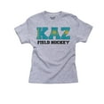 thumbnail image 1 of Kazakhstan Hockey - Olympic Games - Rio - Flag Girl's Cotton Youth Grey T-Shirt, 1 of 2
