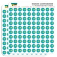 thumbnail image 1 of Kazakhstan National Country Flag 1/2" (0.5") Scrapbooking Crafting Stickers, 1 of 2