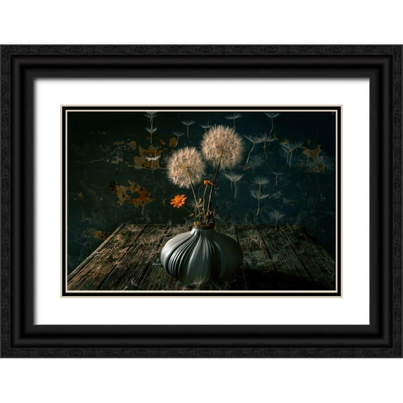 Kazamil, Farid 18x13 Black Ornate Wood Framed with Double Matting Museum Art Print Titled - The Paratroopers