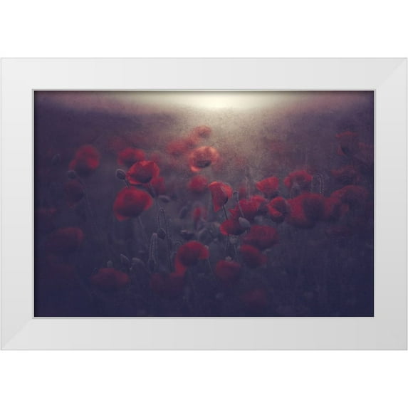 Kazamil, Farid 18x13 White Modern Wood Framed Museum Art Print Titled - Flowers for Womens Day