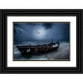 thumbnail image 1 of Kazamil, Farid 32x23 Black Ornate Wood Framed with Double Matting Museum Art Print Titled - The Old Ship, 1 of 4