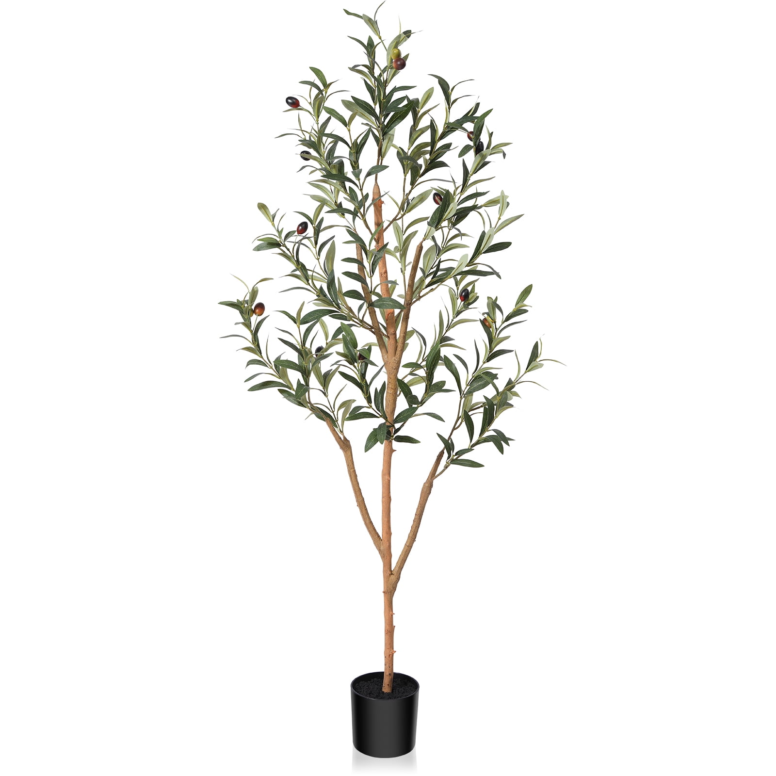 Kazeila Artificial Olive Tree 4FT Tall Faux Silk Plant for Home Office ...