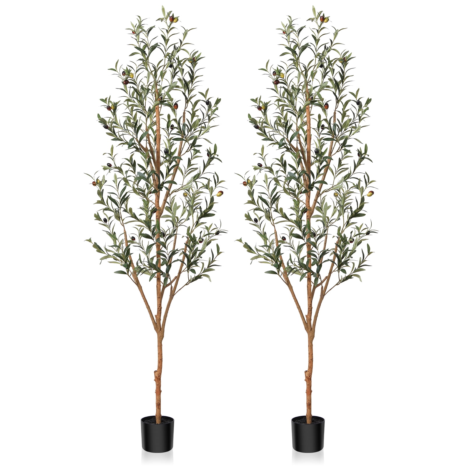 Kazeila Artificial Olive Tree 6FT Tall Faux Silk Plant for Home Office ...