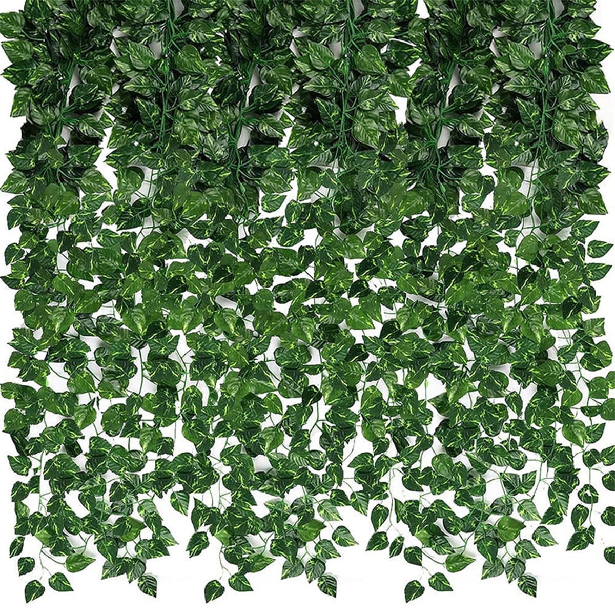 Kazetec 12 Pack 87 Ft Aesthetic Green Leaves Ivy Garland Decor