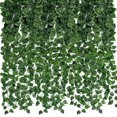 thumbnail image 1 of Kazetec 12 Pack 87 Ft Aesthetic Green Leaves Ivy Garland Decor, 1 of 7