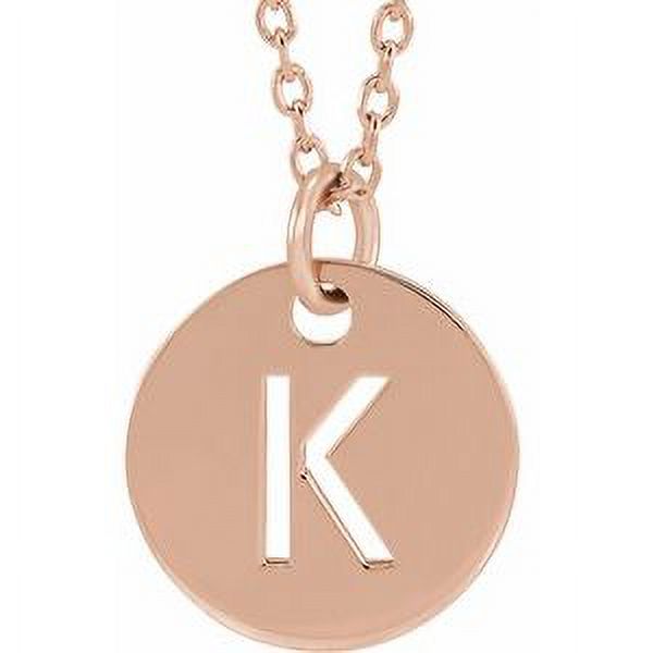 Kazi Luxury 18K Rose GoldPlated Sterling Silver Initial K 1618
