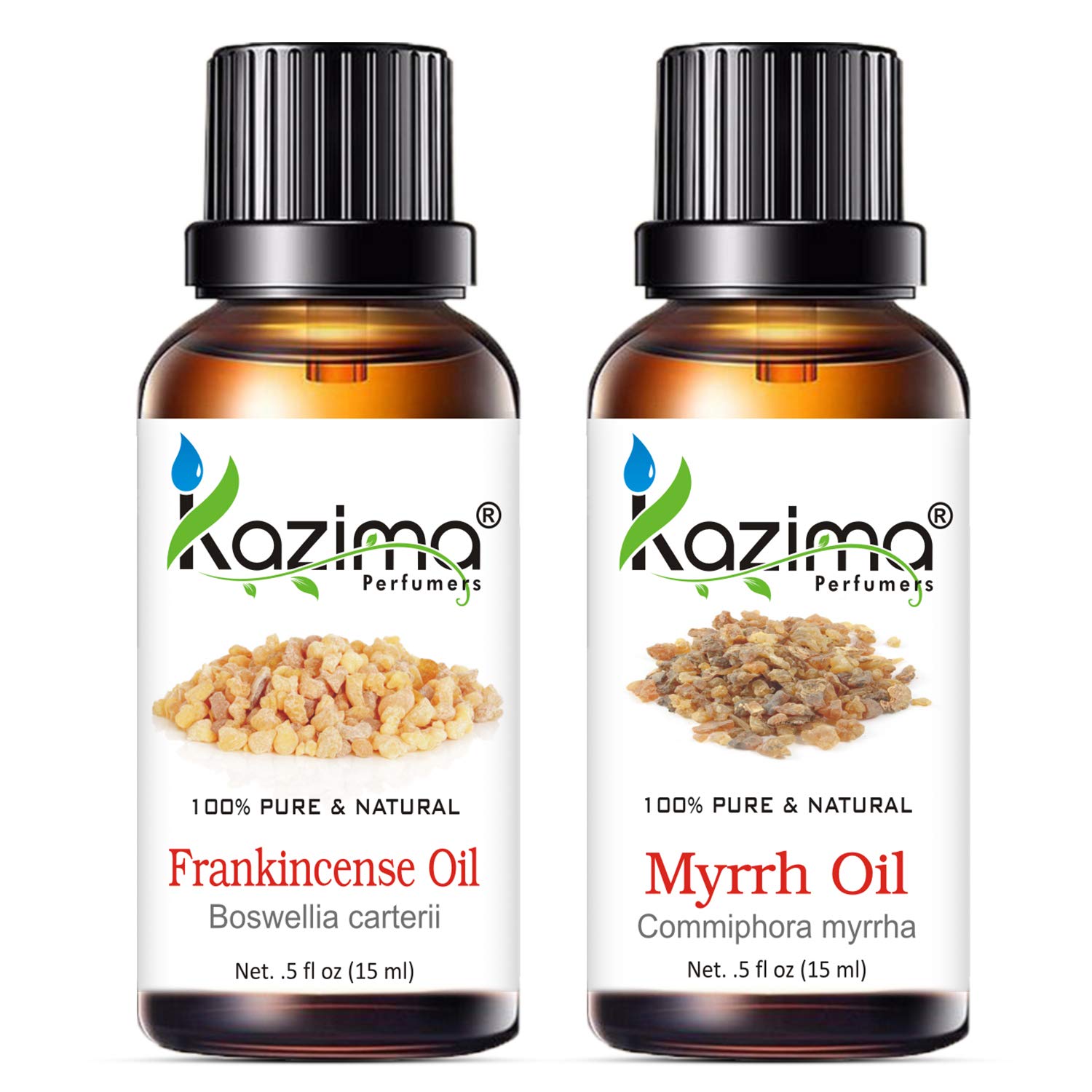 Kazima Combo Of Frankincense Oil And Myrrh Oil 100 Pure Essential