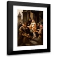 thumbnail image 1 of Kazimierz Mirecki 11x14 Black Modern Framed Museum Art Print Titled - Saint Casimir Giving Alms (1884), 1 of 5