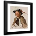 thumbnail image 1 of Kazimierz Pochwalski 14x18 Black Modern Framed Museum Art Print Titled - Portrait of Sabała (1885), 1 of 5