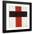 thumbnail image 1 of Kazimir Malevich 12x14 Black Modern Framed Museum Art Print Titled - Large Cross in Black Over Red on White (1920), 1 of 5