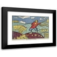 thumbnail image 1 of Kazimir Malevich 18x14 Black Modern Framed Museum Art Print Titled - What a Boom! What a Blast There was from the Germans at Lomza! (1915), 1 of 5