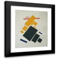 thumbnail image 1 of Kazimir Malevich 20x23 Black Modern Framed Museum Art Print Titled - Suprematist Composition; Airplane Flying (1915), 1 of 5