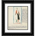 thumbnail image 1 of Kazimir Malevich 2x Matted 20x22 Black Ornate Framed Art Print 'Suprematic dress', 1 of 2