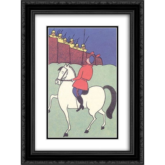 Kazimir Malevich 2x Matted 20x24 Black Ornate Framed Art Print 'Soon, soon we will in Krakow'