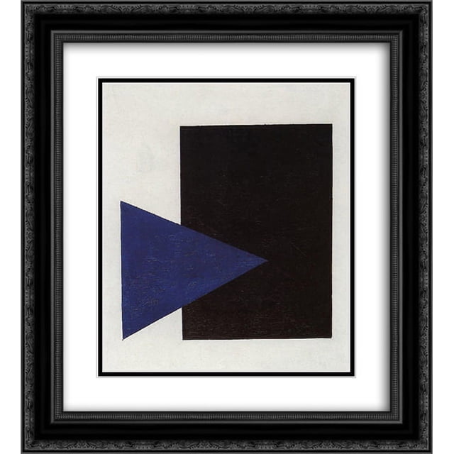 Malevich Triangle Kazimir Malevich 2x Matted 20x24 Black Ornate Framed Art Print ...