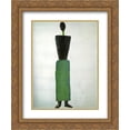 thumbnail image 1 of Kazimir Malevich 2x Matted 20x24 Gold Ornate Framed Art Print 'Female Figure', 1 of 2