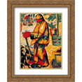 thumbnail image 1 of Kazimir Malevich 2x Matted 20x24 Gold Ornate Framed Art Print 'Gardener', 1 of 2