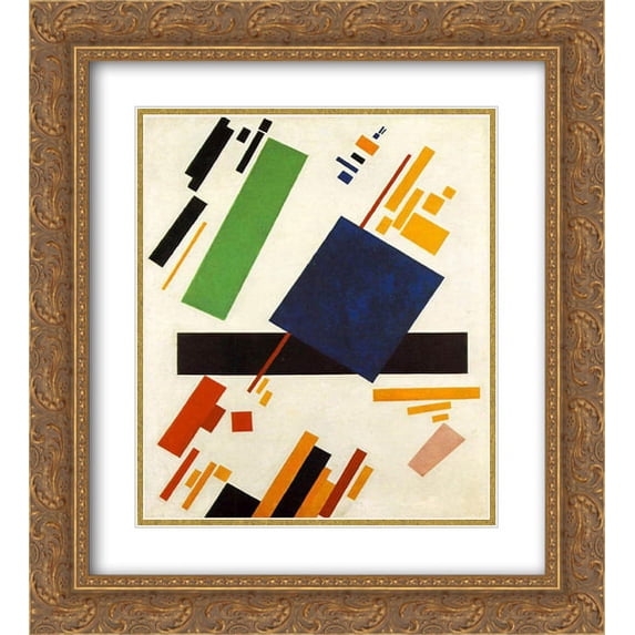 Kazimir Malevich 2x Matted 20x24 Gold Ornate Framed Art Print 'Suprematic Painting'