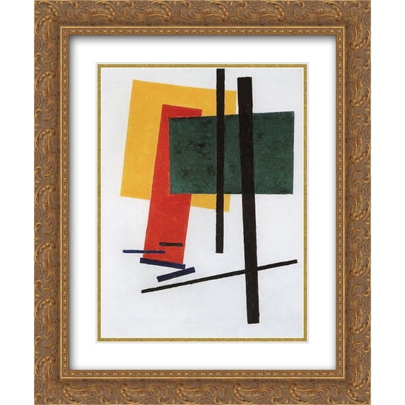 Kazimir Malevich 2x Matted 20x24 Gold Ornate Framed Art Print 'Suprematism'