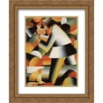 thumbnail image 1 of Kazimir Malevich 2x Matted 20x24 Gold Ornate Framed Art Print 'Woodcutter ', 1 of 2
