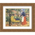 thumbnail image 1 of Kazimir Malevich 2x Matted 24x20 Gold Ornate Framed Art Print 'Boulevard', 1 of 2