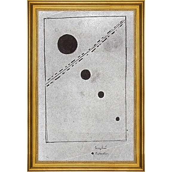 Kazimir Malevich Blue Space - 16" x 24" Framed Premium Canvas Print