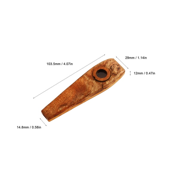 Kazoo Flute With Diaphragm, Premium Maple Wood Construction For Rich, Clear Melodies