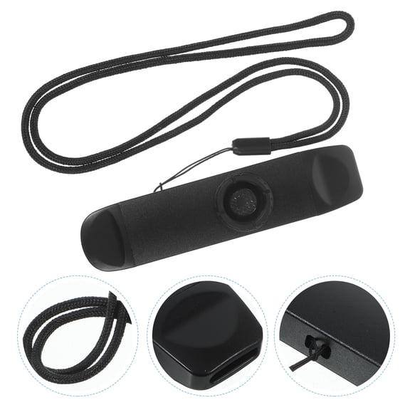 Black ABS Dual-head Diaphragm Kazoo for Playing Fun and Easy Beginner Use Portable 7.87 Inches