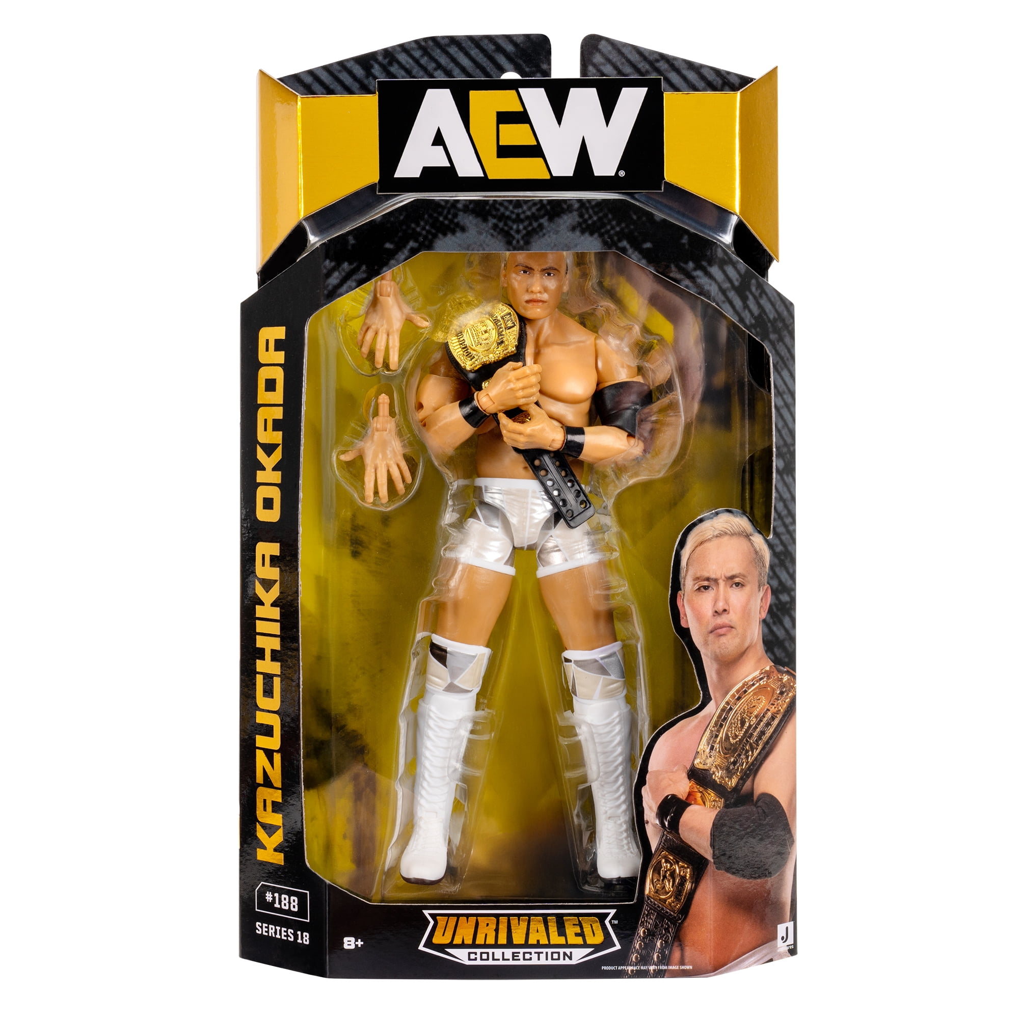 AEW unrivaled オカダ・カズチカ フィギュア Kazuchika Okada - AEW Unrivaled 18 Jazwares AEW Toy Wrestling