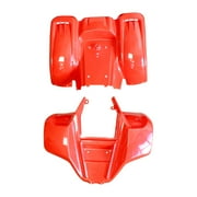 كازوما ميركات الجبهة والخلفية الحاجز مجموعة الأحمر ABS البلاستيك يناسب 50 cc/90 cc ATVs الملحقات