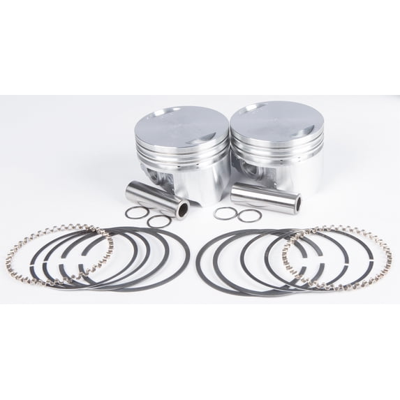 Kb Performance KB258.020 Cast Piston Kit (80ci., Flat Top) - .020in. Oversize to 3.518in., 8.6:1 Compression
