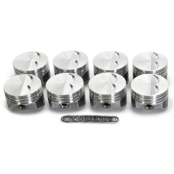 Kb Performance Pistons SBC Flat Top Piston Set 4.000 Bore -7cc