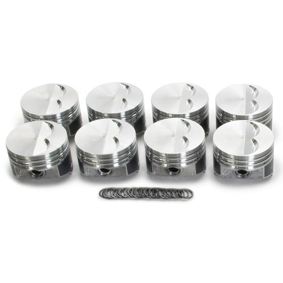 Kb Performance Pistons SBC Flat Top Piston Set 4.000 Bore -7cc