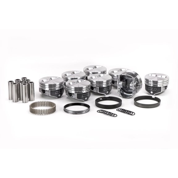 Kb Performance Pistons SBC Flat Top Piston Set 4.040 Bore w/Rings