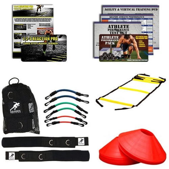 Kbands Football Pro Kit (Kbands + Speed Ladder + Agility Cones + Digital Training Programs)