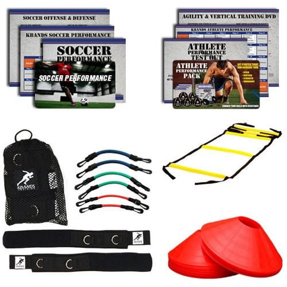 Kbands Soccer Pro Kit (Kbands + Speed Ladder + Agility Cones + Soccer Digital Training Program)