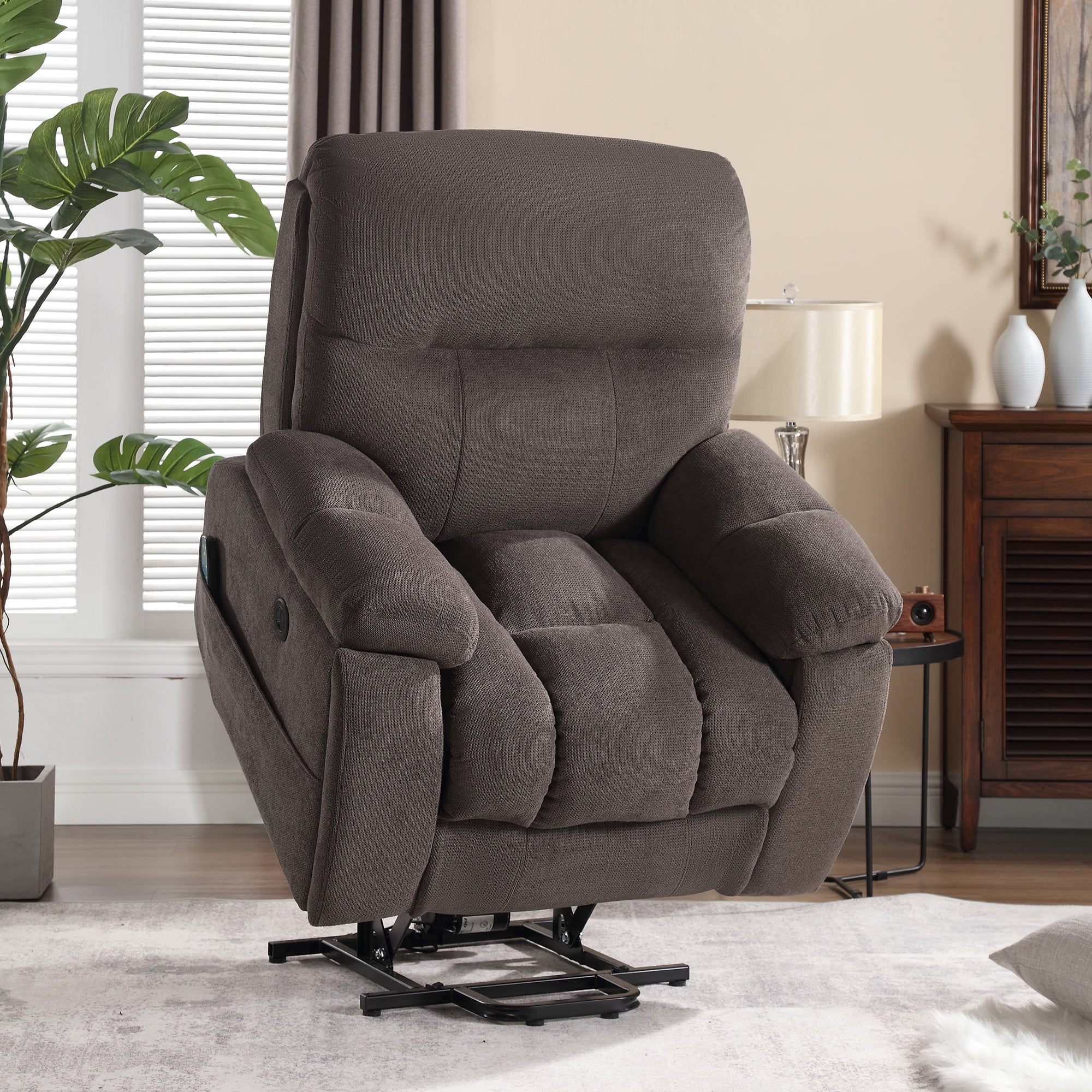 Kbest Large Power Lift Recliner Chair with Massage and Heat for Elderly