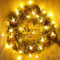 Kbndieu 10 LED Christmas Lights Outdoor/Indoor, 5 FT Small Ball Lights String Colorful Decoration with Battery Box, Waterproof String Lights for Xmas Tree home Party - Christmas Decorations Clearance