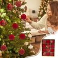 thumbnail image 1 of Kbndieu 12PCS Velvet Christmas Balls Ornaments for Christmas Tree Decorations 2.36inch Red Flocked Christmas Tree Ornaments Hanging Balls for Indoor Holiday Christmas Decor, 1 of 6