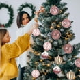 thumbnail image 1 of Kbndieu 12Pcs Christmas Balls Ornaments Set 2.36" Sequins Christmas Tree Ornaments Shatterproof Hanging Balls Christmas Decorations for Xmas Tree Wreath Garland Holiday Indoor Party, 1 of 6