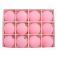 thumbnail image 1 of Kbndieu 12Pcs Pink Velvet Christmas Balls Decorations 2.36inch Flocked Christmas Tree Ornaments Xmas Decorative Hanging Ornaments Christmas Decor for Xmas Tree Home Party, 1 of 5